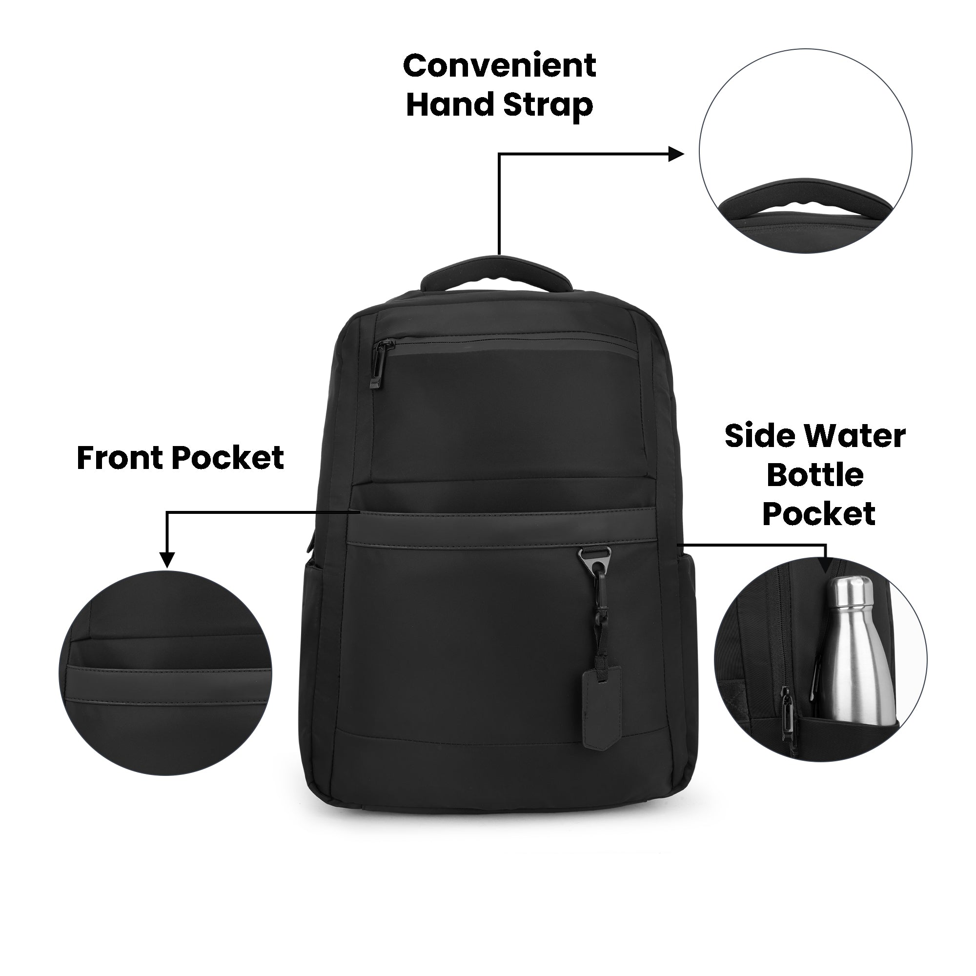 Halo Workpack Laptop Backpack 24L | Daily Use Travel Backpack & Work Bag | Water Resistant Laptop Backpack | Multi Pocket Organizer Backpack for Daily Use.