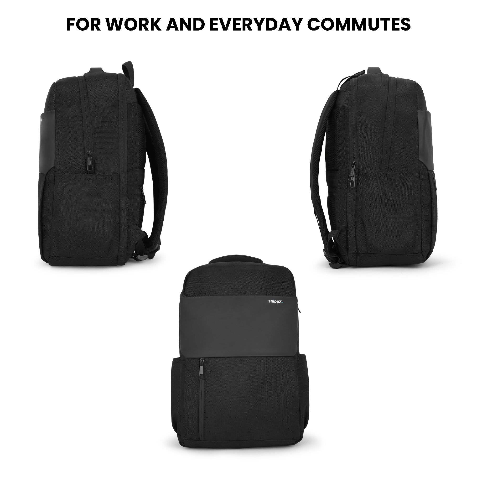 black bulker laptop backpack black Noir Backpack 24L | Laptop Backpack for Daily Use & Office