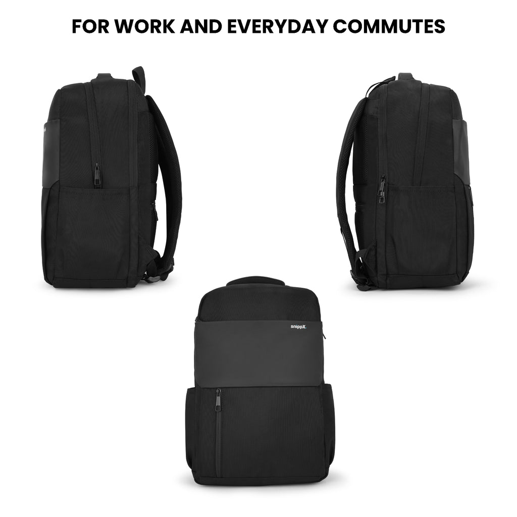 Onyx Wanderer Laptop Backpack for Office College & Daily Use | 24L Water Resistant Backpack| Minimal Travel Bag with Padded Laptop Sleeve & Organizer.