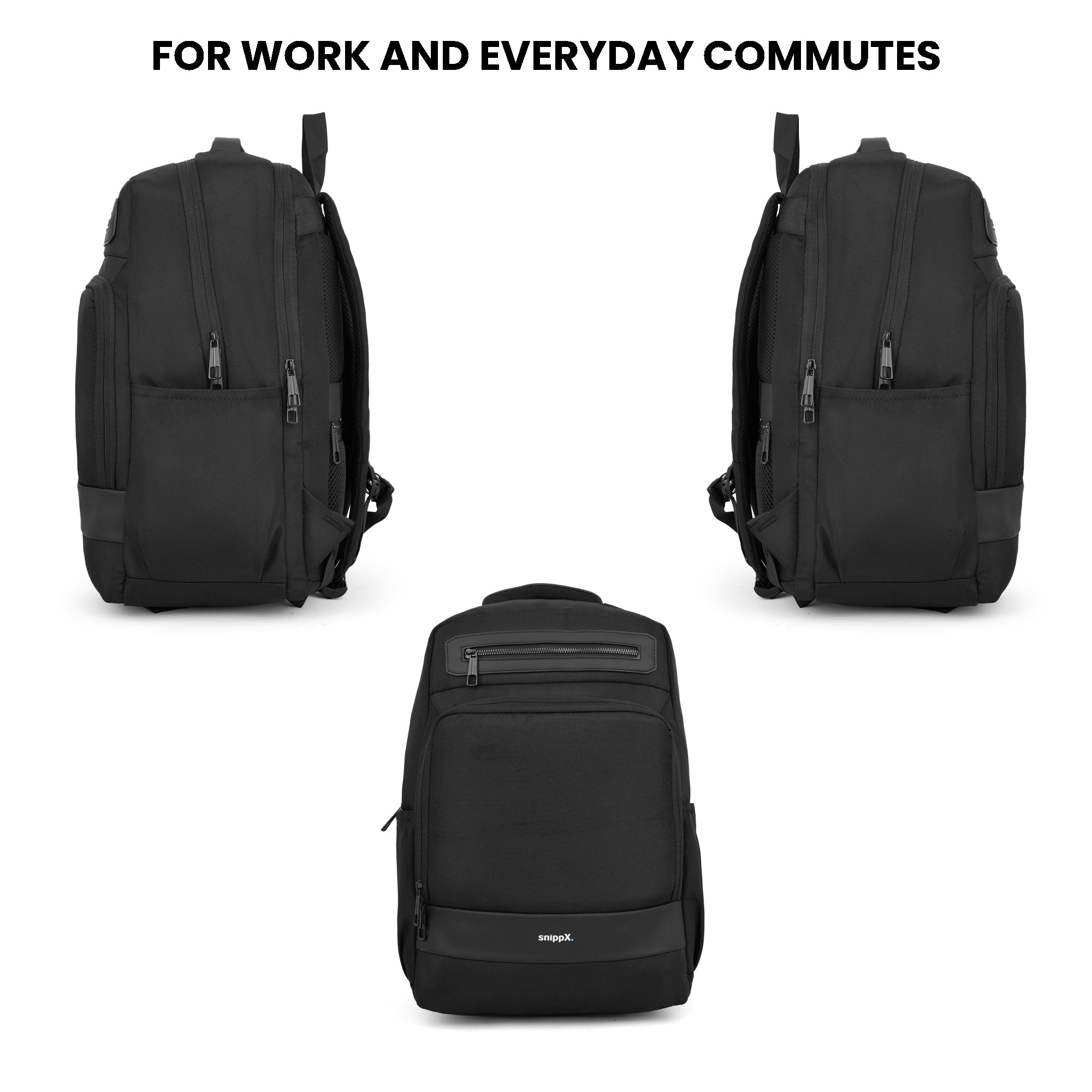 Omega Workpack Backpack — Laptop Compatible, 24L Water-Resistant, Spacious Organizer Bag for Office, College, Travel & Daily Use.