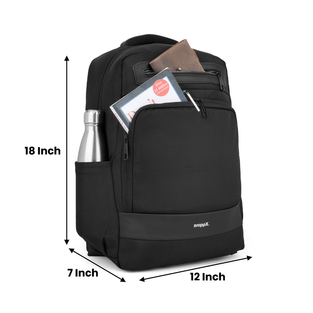 Omega Workpack Backpack — Laptop Compatible, 24L Water-Resistant, Spacious Organizer Bag for Office, College, Travel & Daily Use.